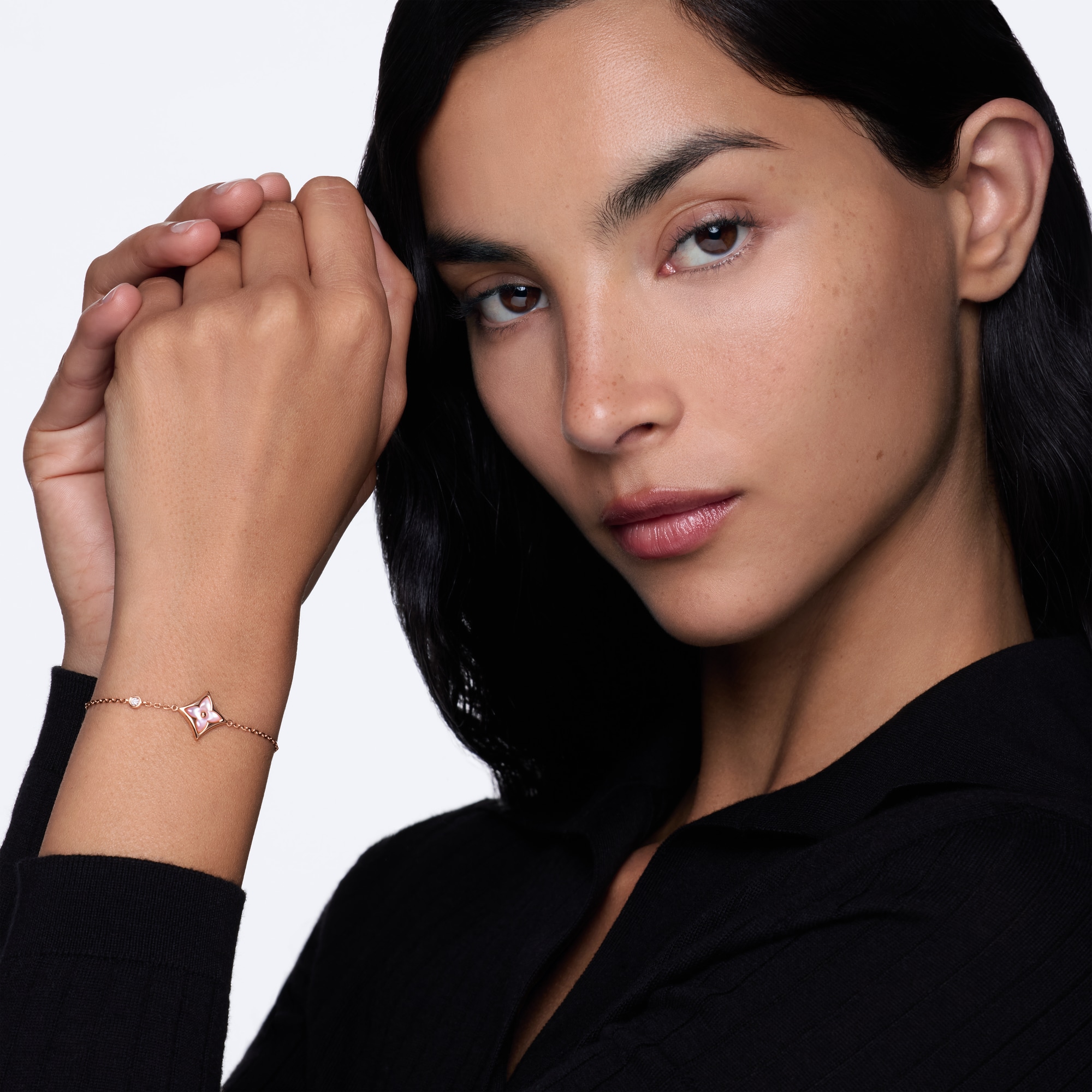 Louis Vuitton ピンクゴールド ブレスレット ブレスレット スター ブロッサム BB(ピンクゴールド×ピンク マザー